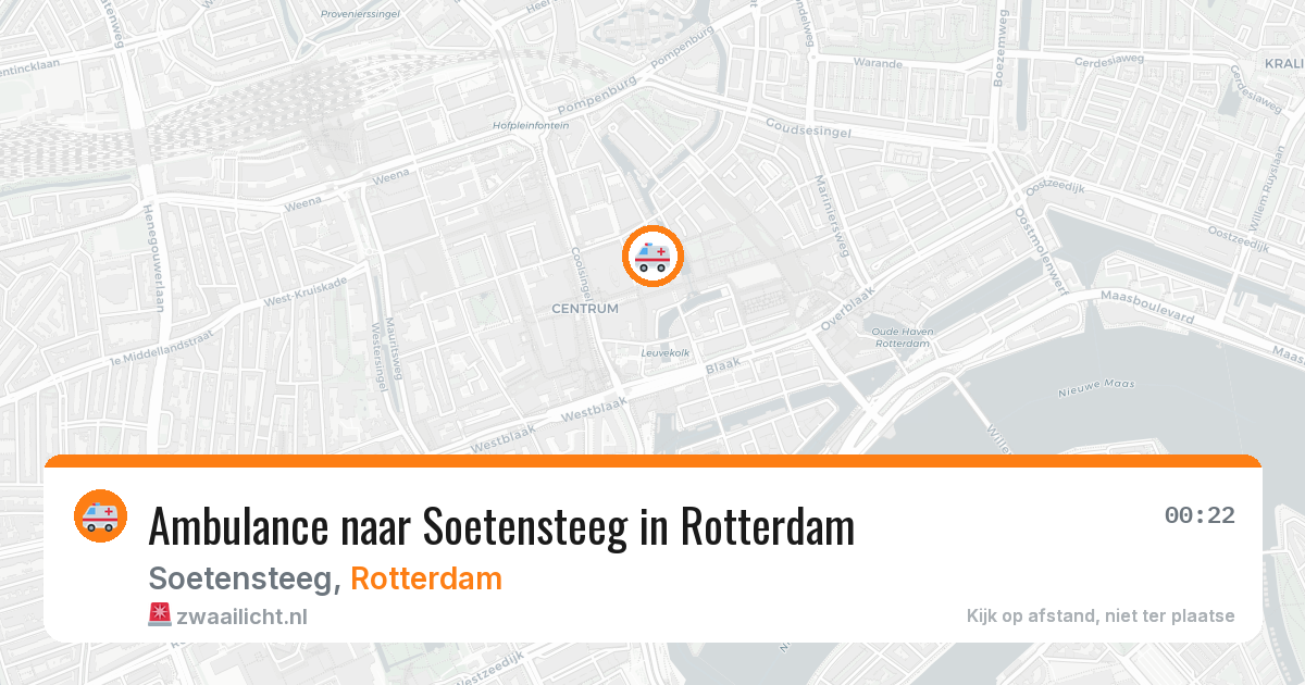 Ambulance naar Soetensteeg in Rotterdam — 2 apr 2026