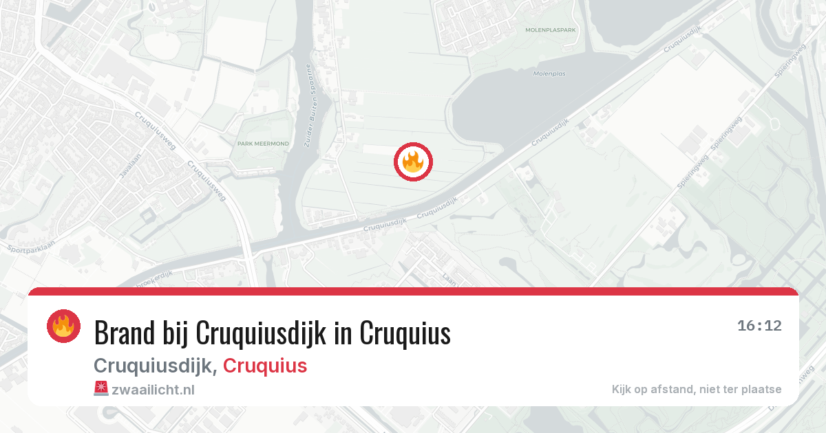 Brand bij Cruquiusdijk in Cruquius — 22 jun 2026