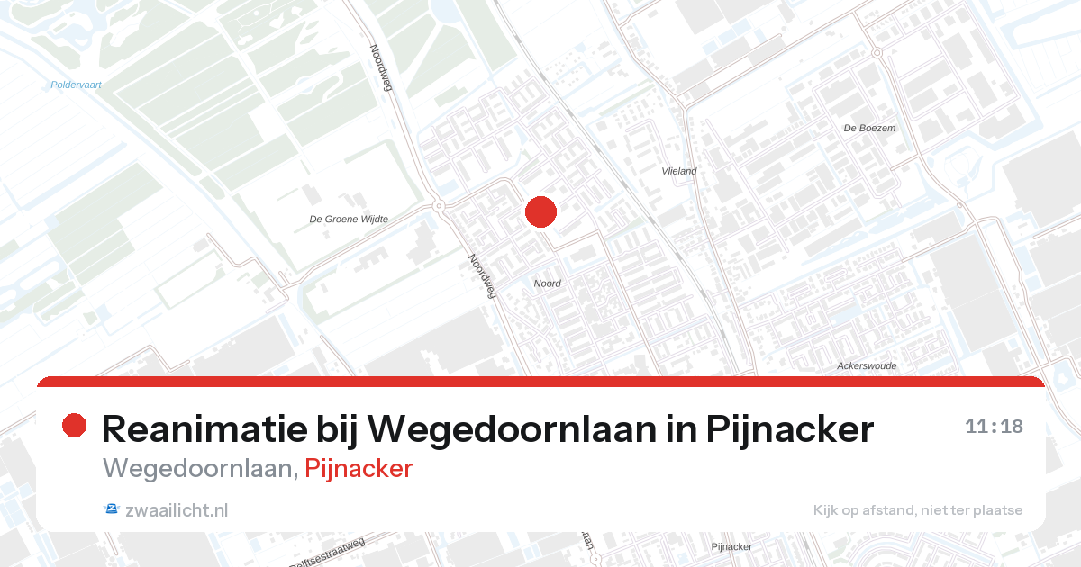 Reanimatie bij Wegedoornlaan in Pijnacker — 24 feb 2026