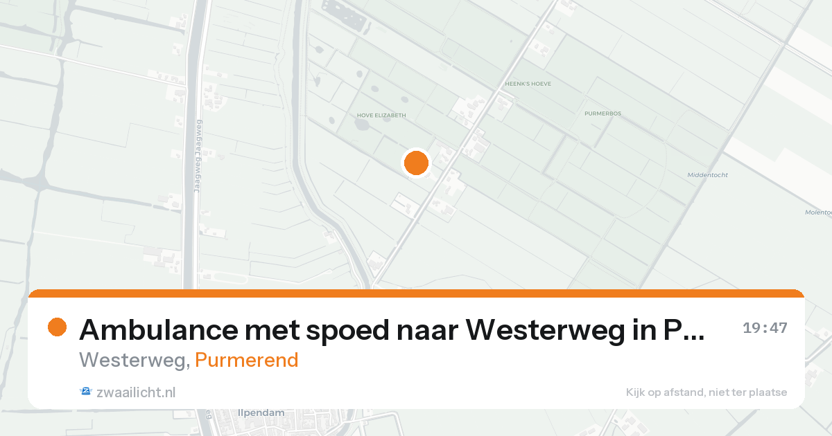 Ambulance met spoed naar Westerweg in Purmerend — 22 mei 2026