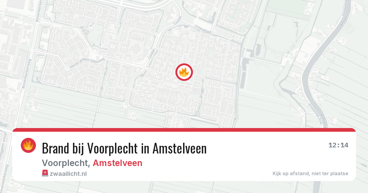 Brand bij Voorplecht in Amstelveen — 22 mei 2026