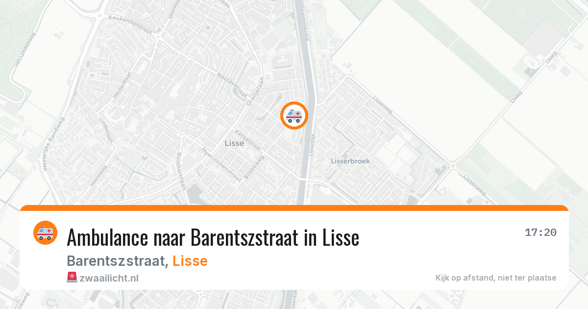 Ambulance naar Barentszstraat in Lisse — 29 jan 2026