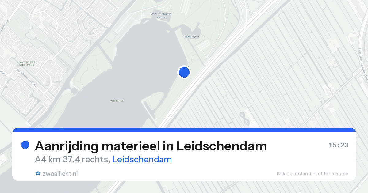 Aanrijding materieel in Leidschendam — 21 aug 2026