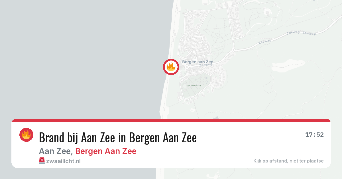 Brand bij Aan Zee in Bergen Aan Zee — 14 aug 2026