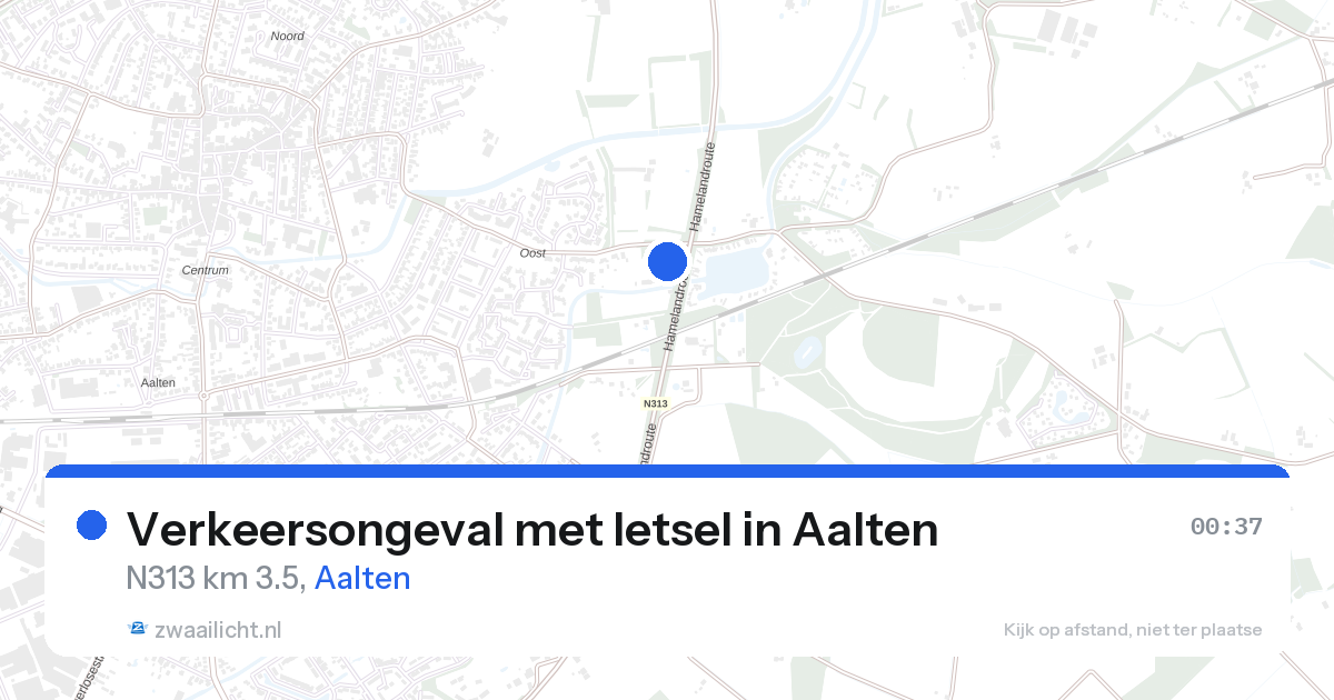 Verkeersongeval met letsel in Aalten — 27 aug 2026