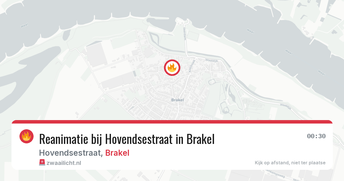 Reanimatie bij Hovendsestraat in Brakel — 18 mei 2026