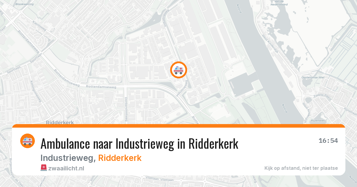 Ambulance naar Industrieweg in Ridderkerk — 22 mei 2026