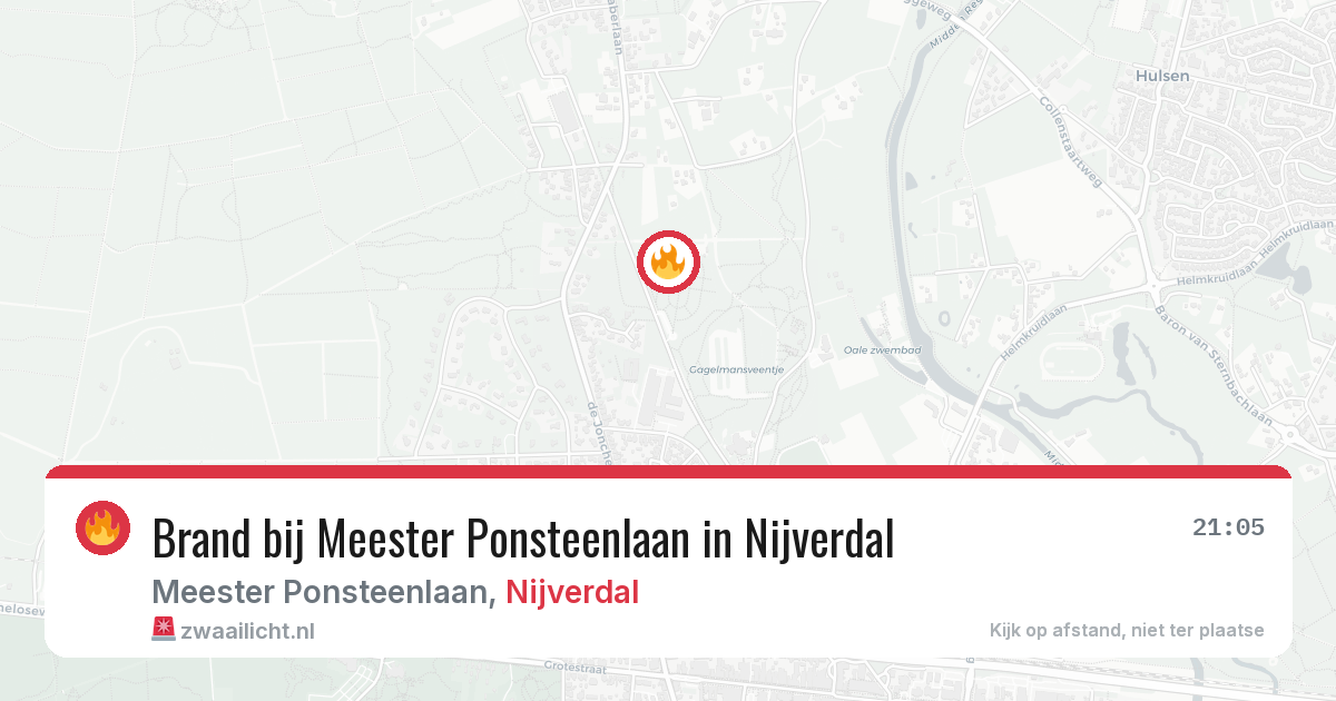 Brand bij Meester Ponsteenlaan in Nijverdal — 11 aug 2026