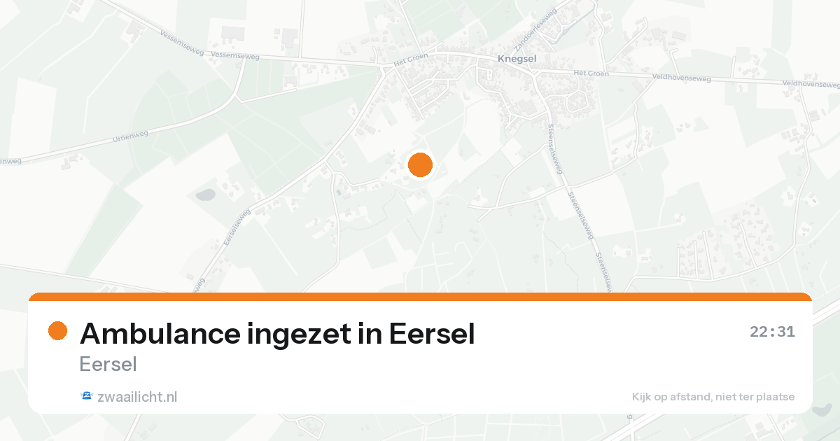 Ambulance ingezet in Eersel — 7 feb 2026
