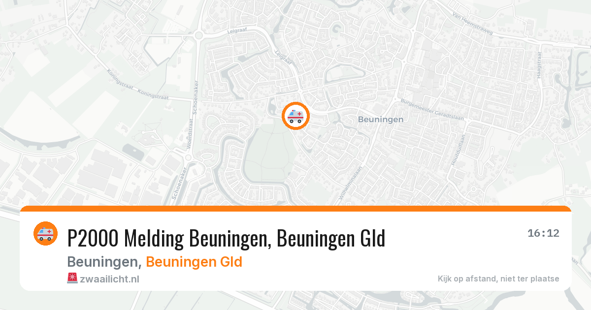 P2000 Melding Beuningen, Beuningen Gld — 8 apr 2026