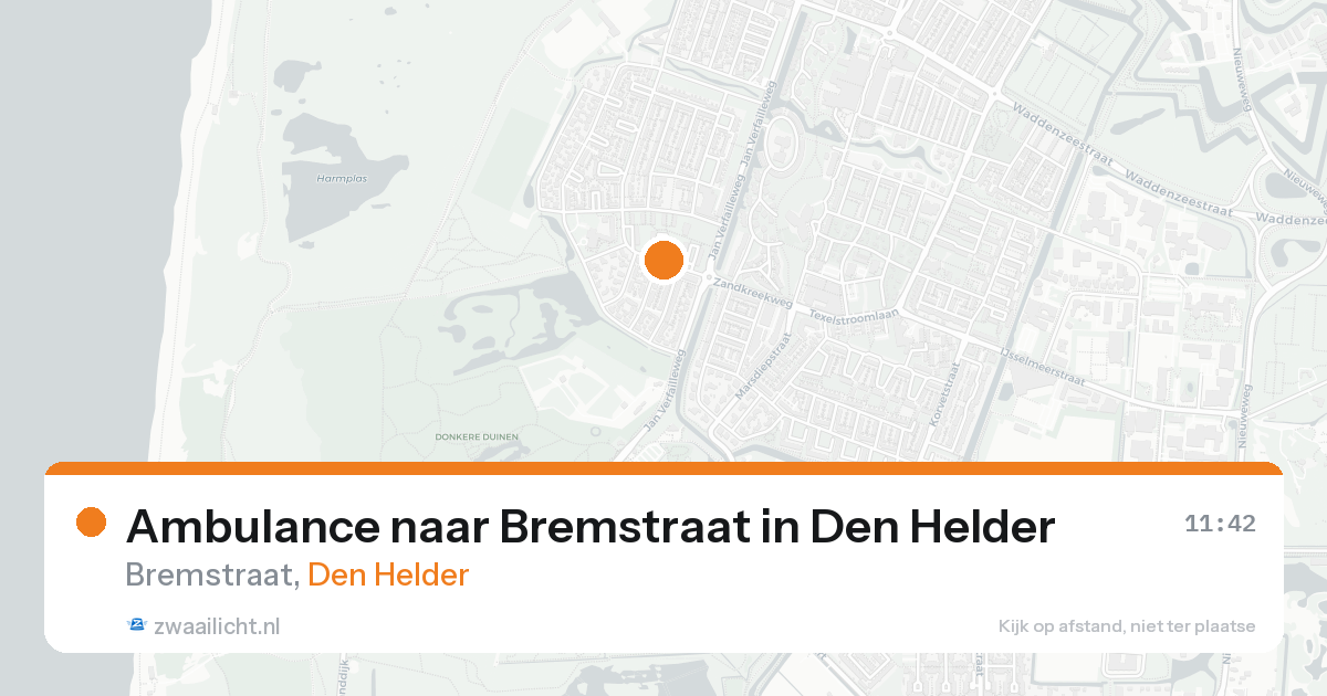 Ambulance naar Bremstraat in Den Helder — 31 jan 2026