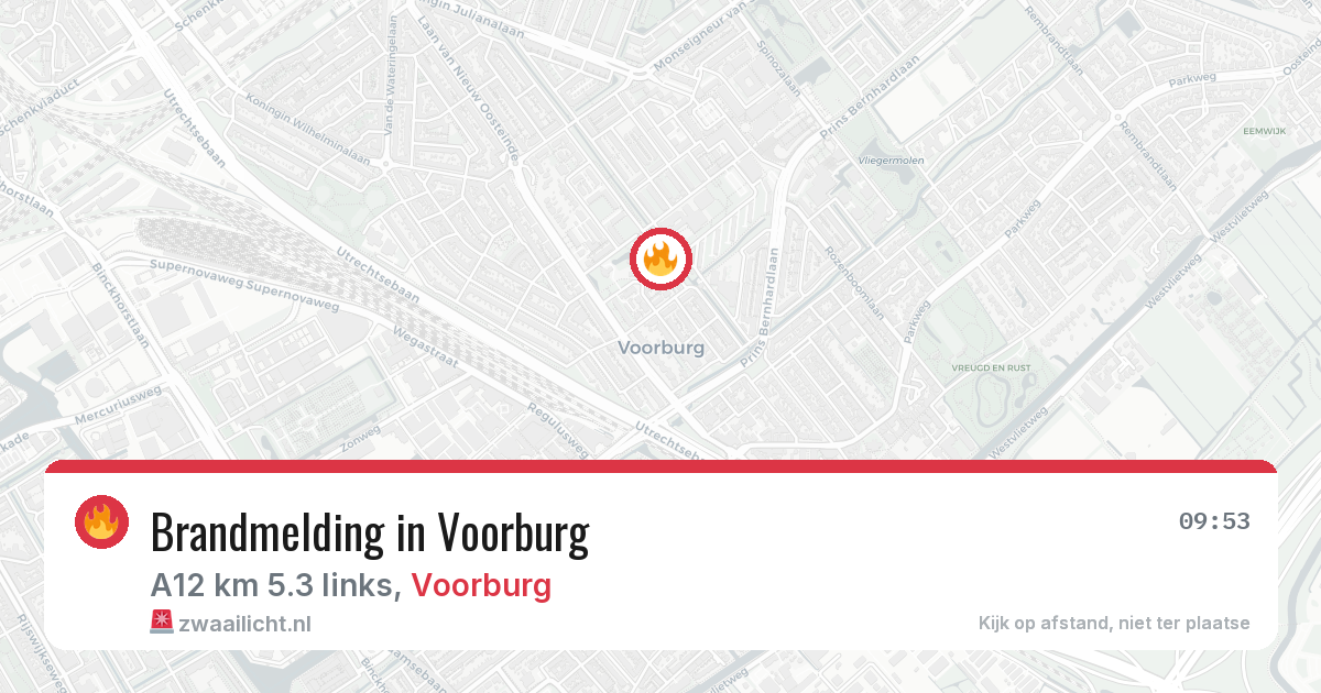 Brandmelding in Voorburg — 1 mei 2026