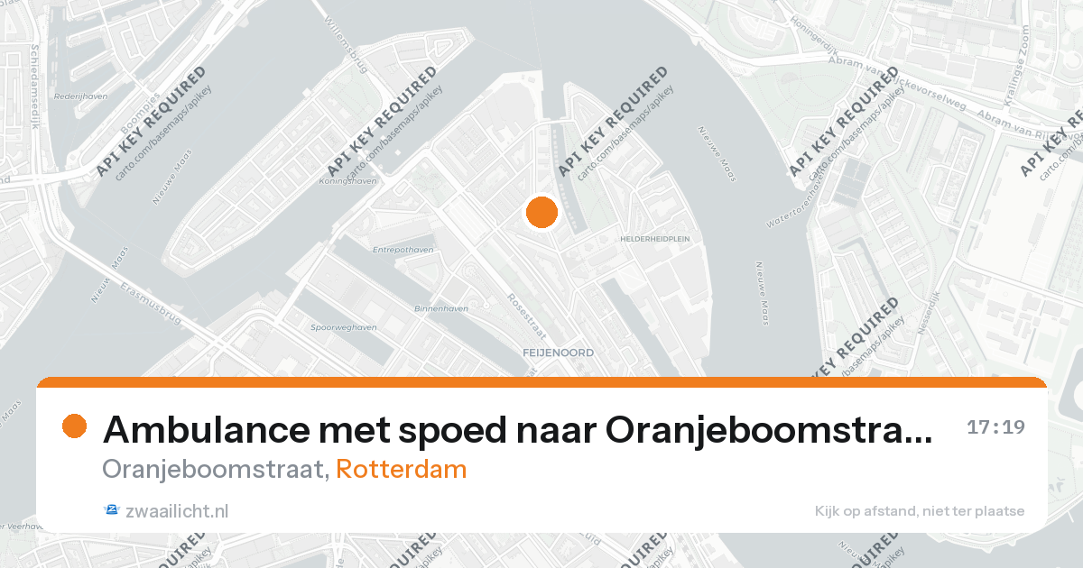 Ambulance met spoed naar Oranjeboomstraat in Rotterdam — 26 aug 2026