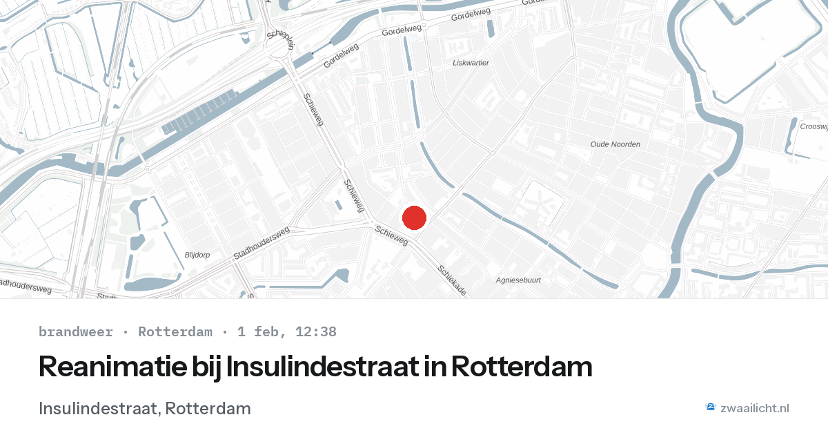 Reanimatie bij Insulindestraat in Rotterdam — 1 feb 2026