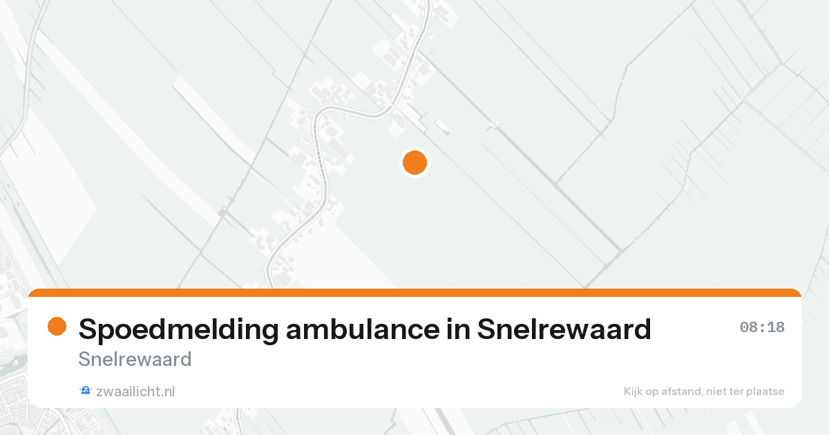 Spoedmelding ambulance in Snelrewaard — 15 aug 2026