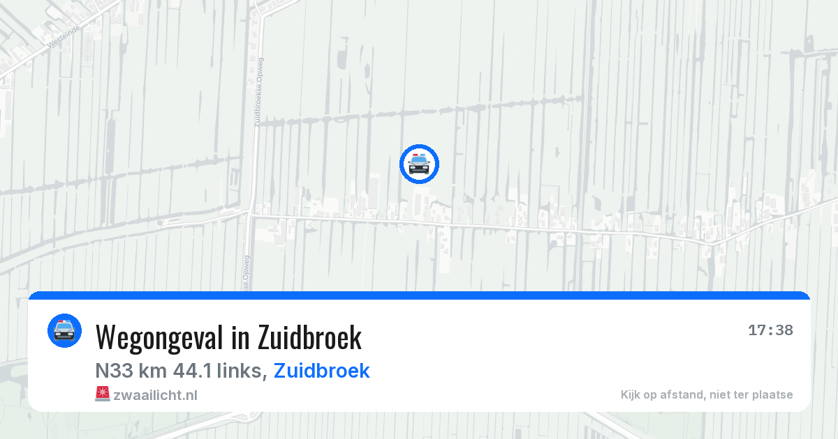 Wegongeval in Zuidbroek — 26 apr 2026