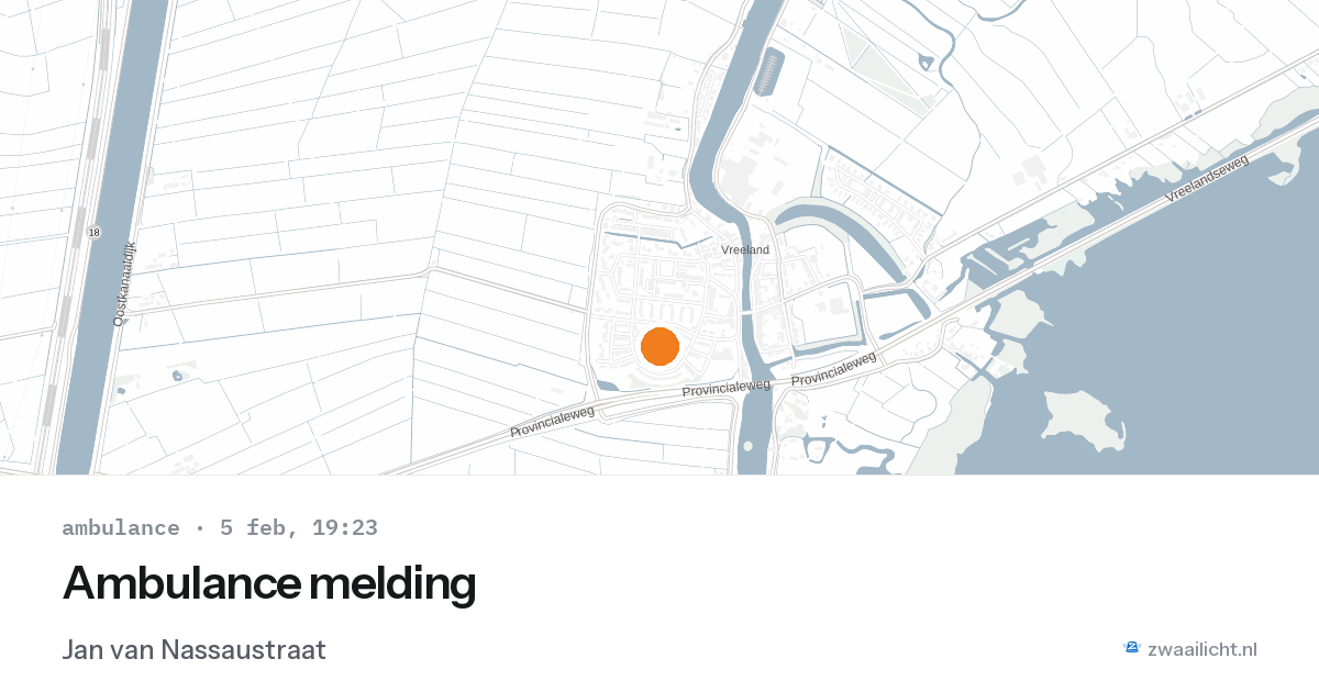 Ambulance melding — 5 feb 2026