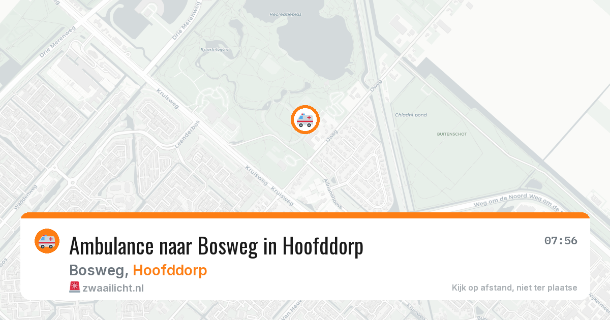 Ambulance naar Bosweg in Hoofddorp — 17 jul 2026