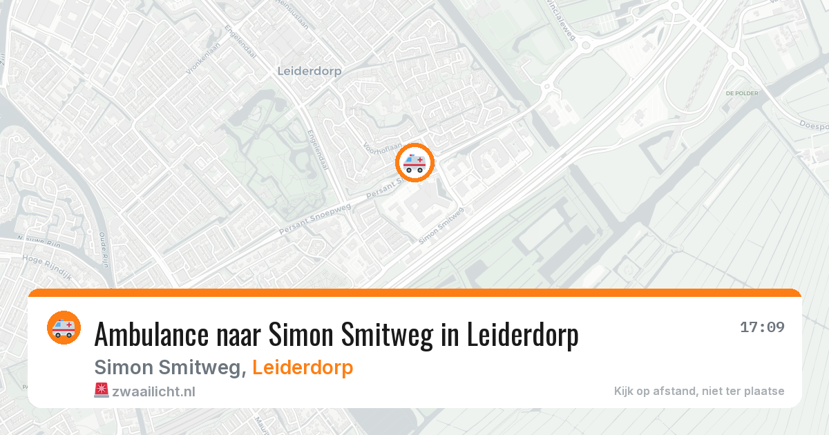 Ambulance naar Simon Smitweg in Leiderdorp — 11 aug 2026
