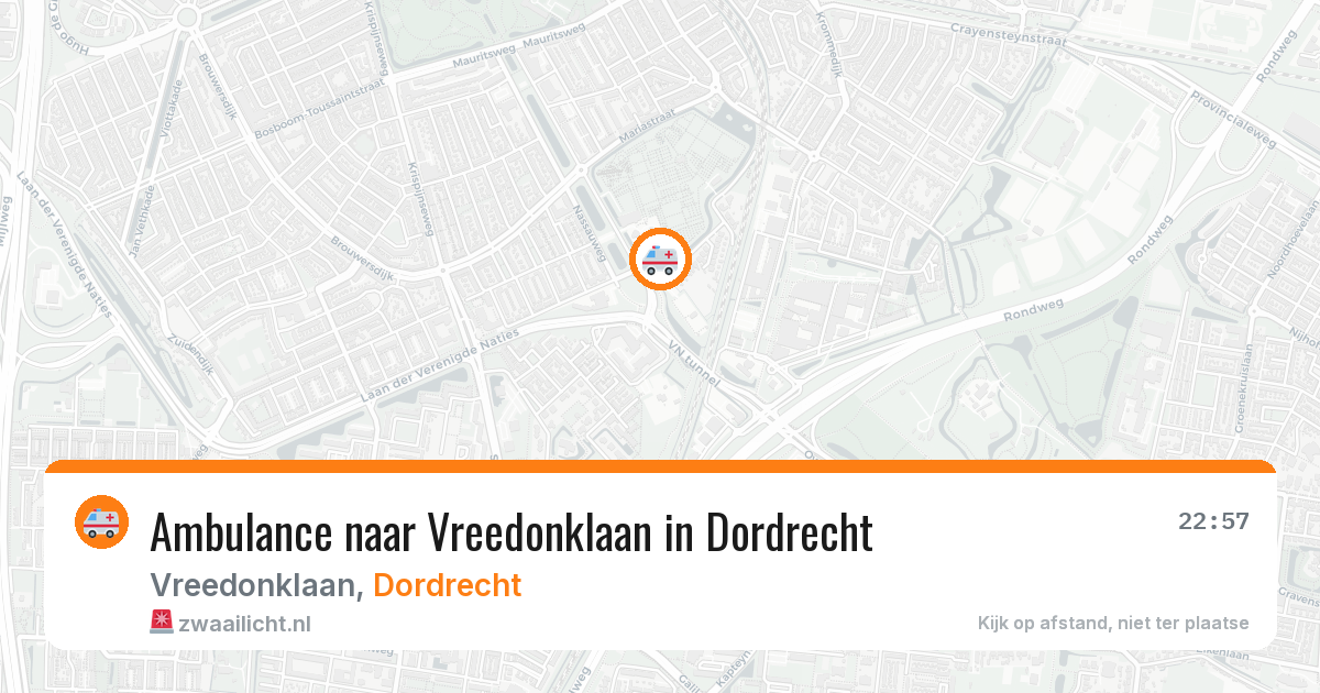 Ambulance naar Vreedonklaan in Dordrecht — 5 mrt 2026