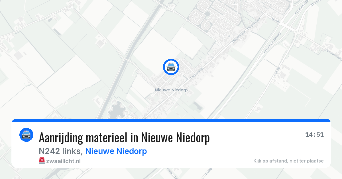 Aanrijding materieel in Nieuwe Niedorp — 20 mrt 2026