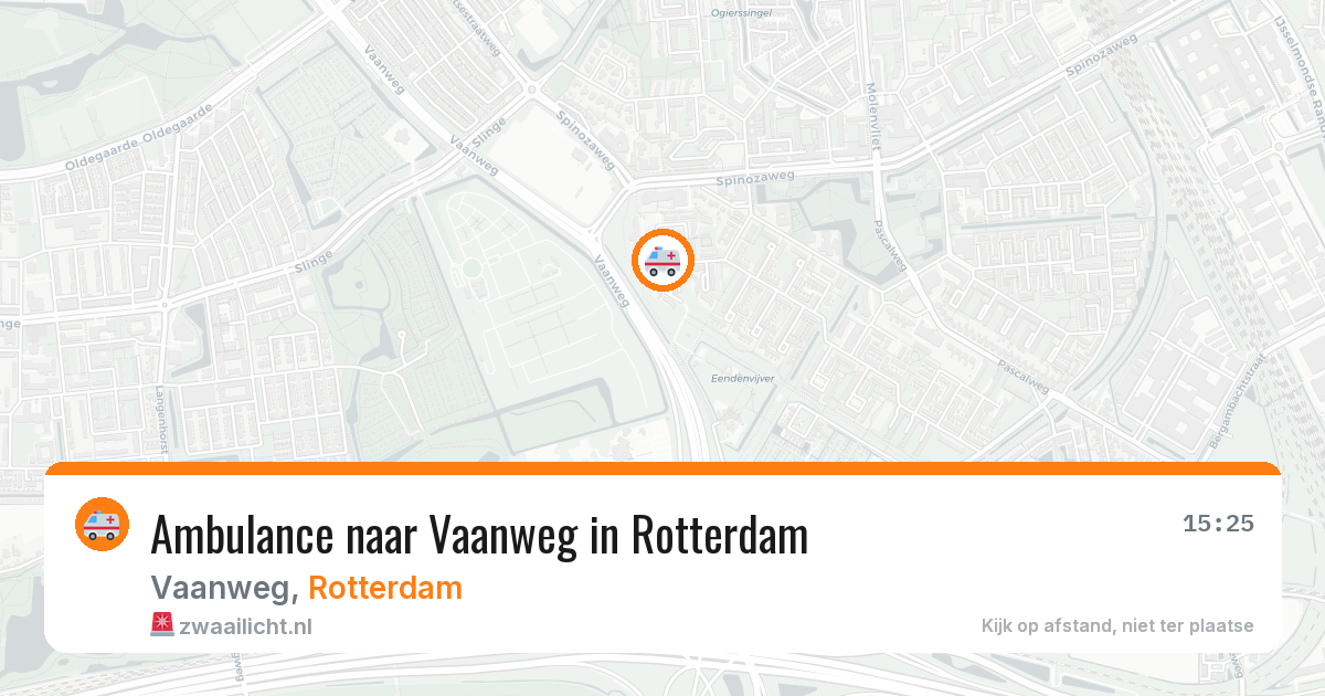 Ambulance naar Vaanweg in Rotterdam — 21 mei 2026