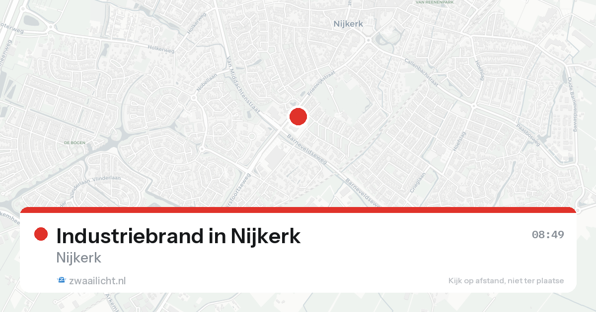 Industriebrand in Nijkerk — 14 jun 2026