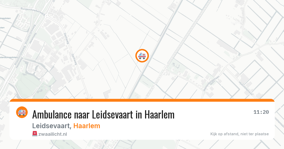 Ambulance naar Leidsevaart in Haarlem — 25 mei 2026