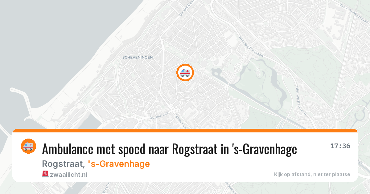 Ambulance met spoed naar Rogstraat in 's-Gravenhage — 14 apr 2026