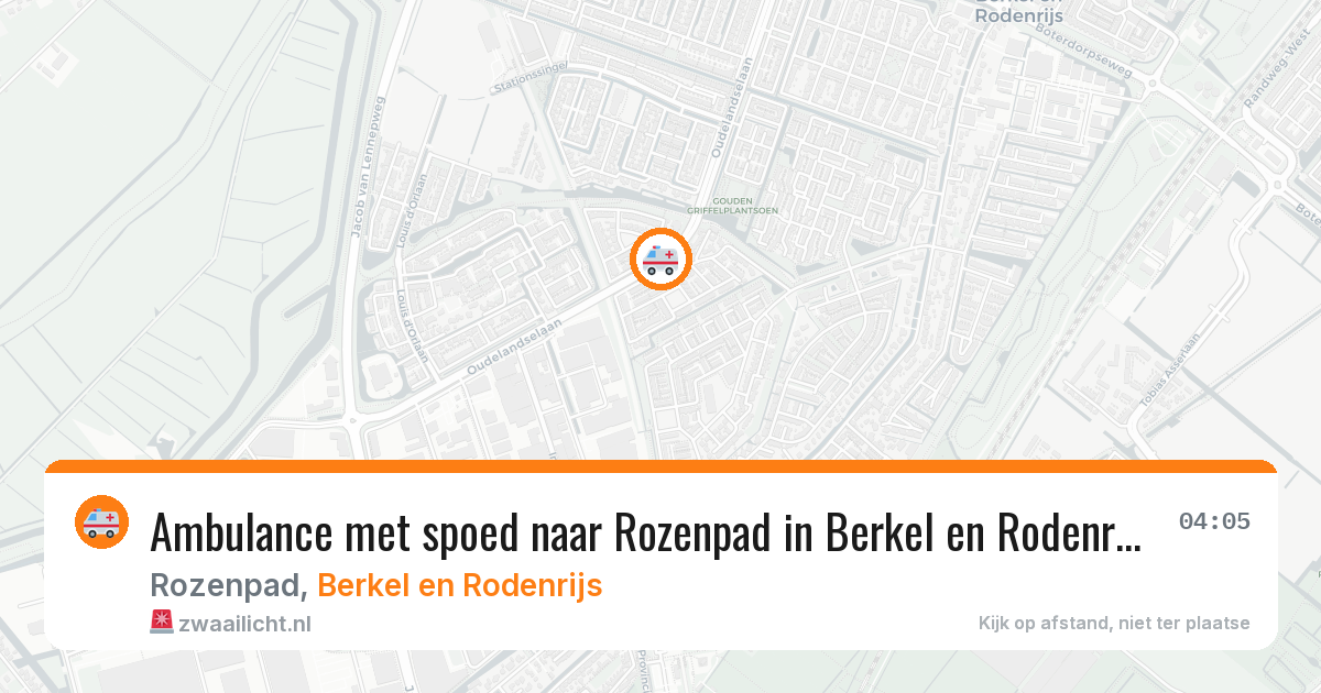 Ambulance met spoed naar Rozenpad in Berkel en Rodenrijs — 2 jun 2026