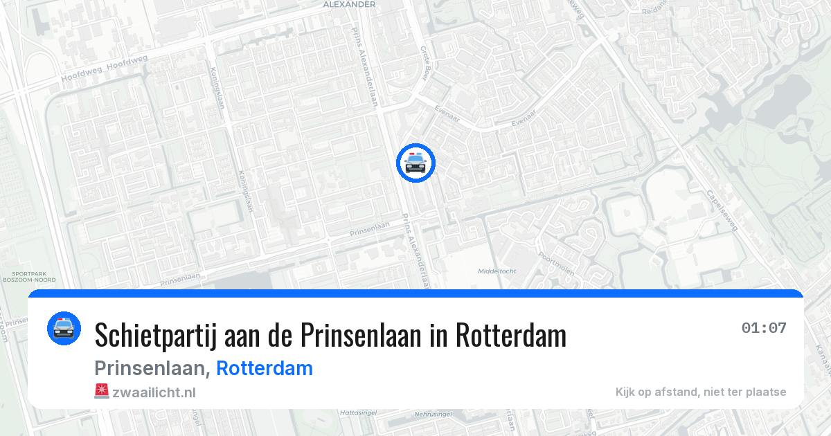 Schietpartij aan de Prinsenlaan in Rotterdam — 3 jul 2026