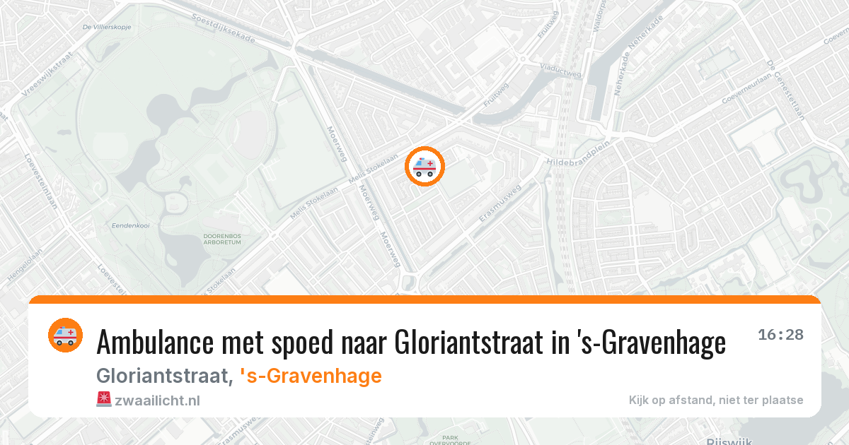 Ambulance met spoed naar Gloriantstraat in 's-Gravenhage — 18 apr 2026