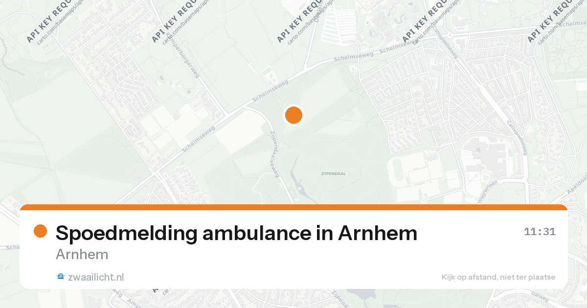 Spoedmelding ambulance in Arnhem — 26 aug 2026