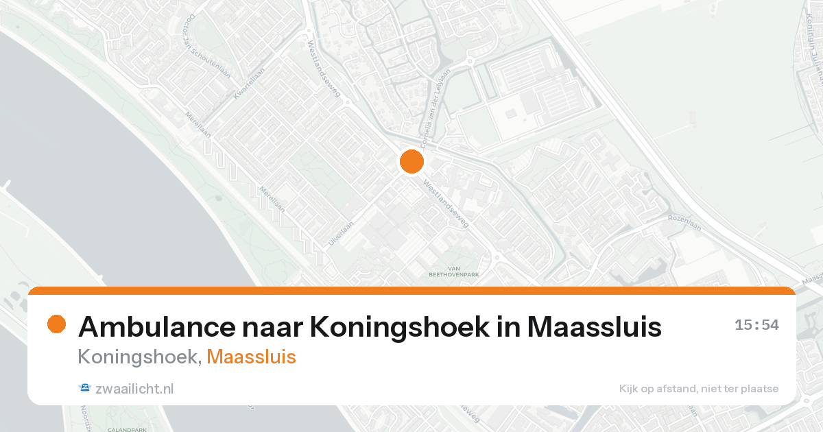 Ambulance naar Koningshoek in Maassluis — 3 jul 2026