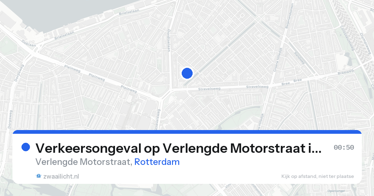 Verkeersongeval op Verlengde Motorstraat in Rotterdam — 22 aug 2026