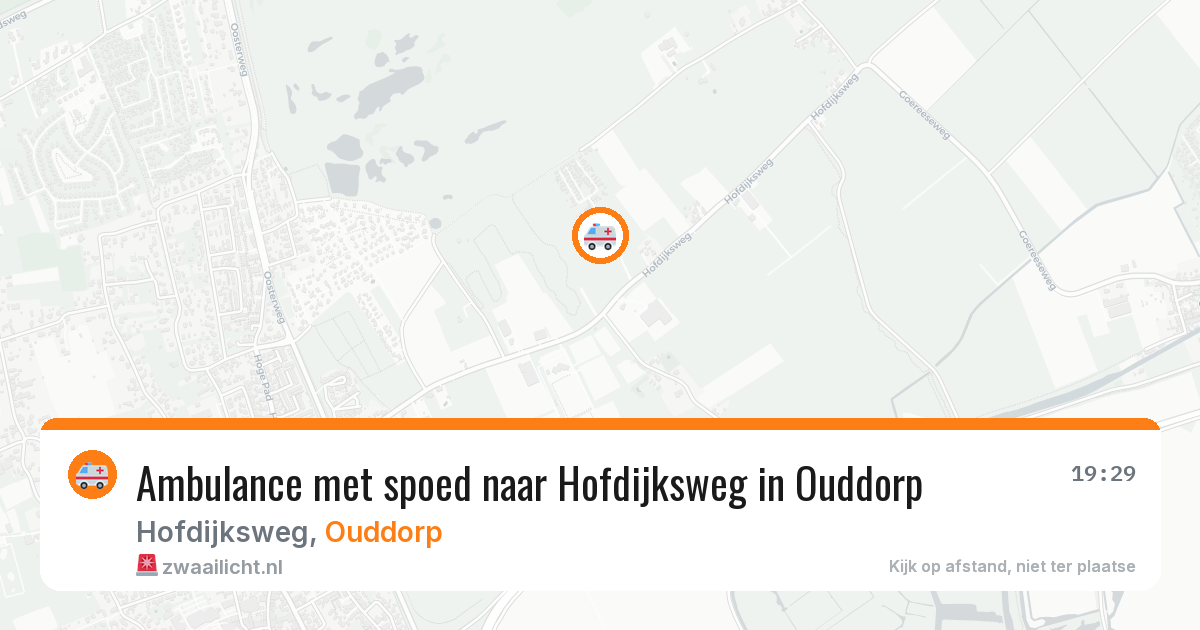 Ambulance met spoed naar Hofdijksweg in Ouddorp — 6 aug 2026