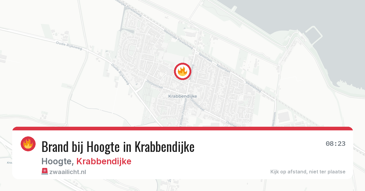 Brand bij Hoogte in Krabbendijke — 13 mei 2026