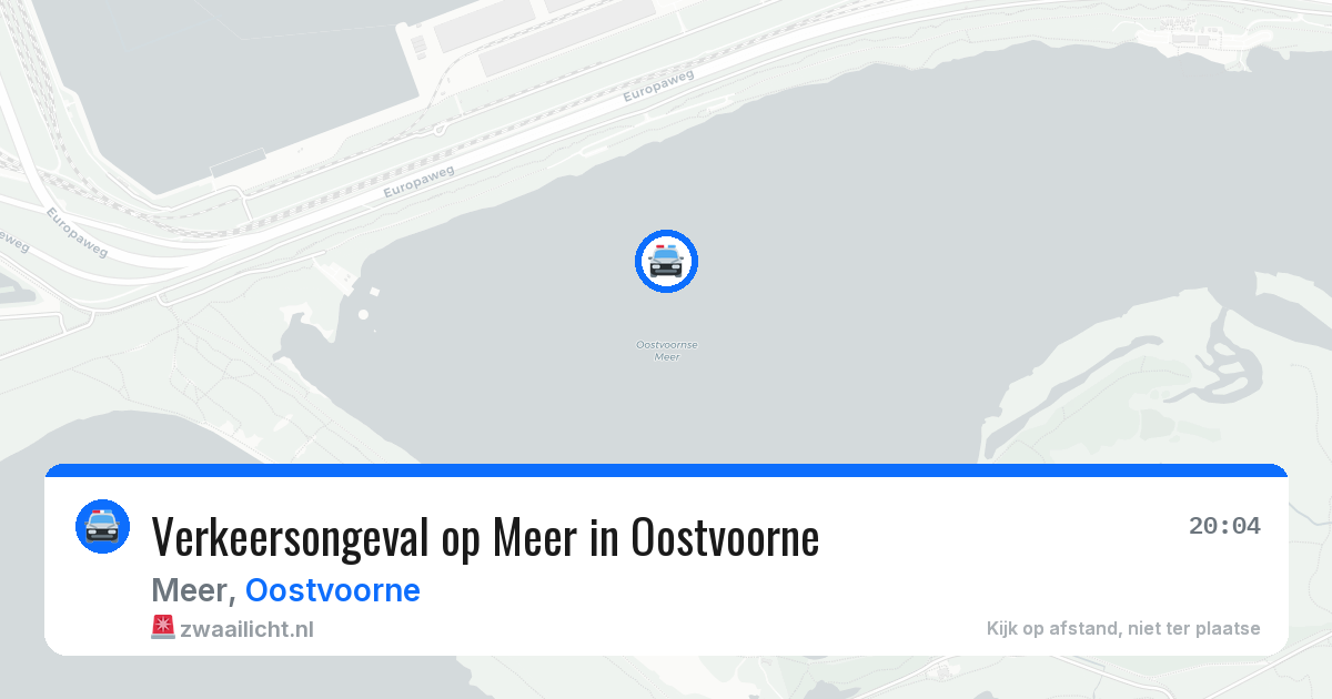 Verkeersongeval op Meer in Oostvoorne — 6 apr 2026