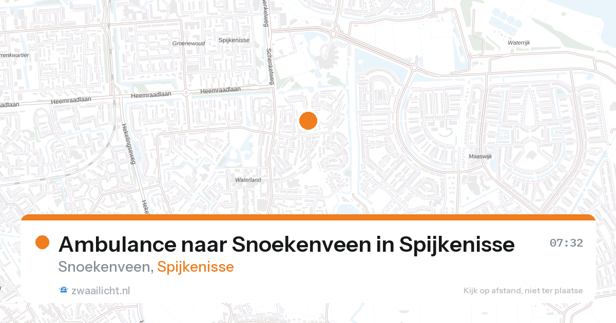 Ambulance naar Snoekenveen in Spijkenisse — 27 aug 2026