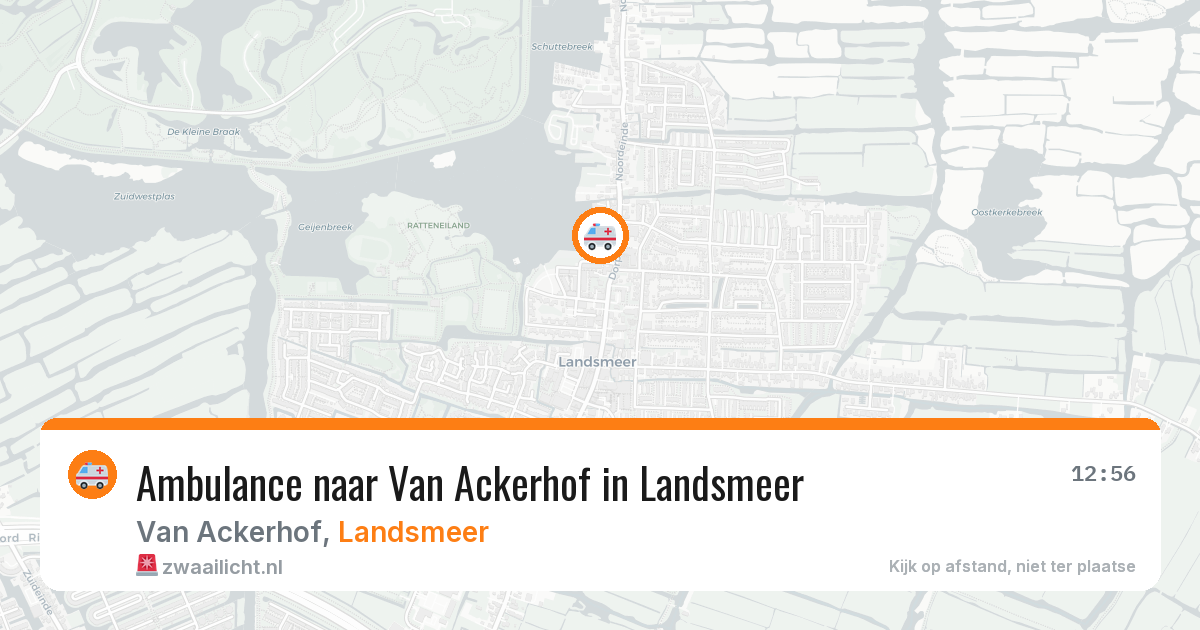 Ambulance naar Van Ackerhof in Landsmeer — 13 jul 2026