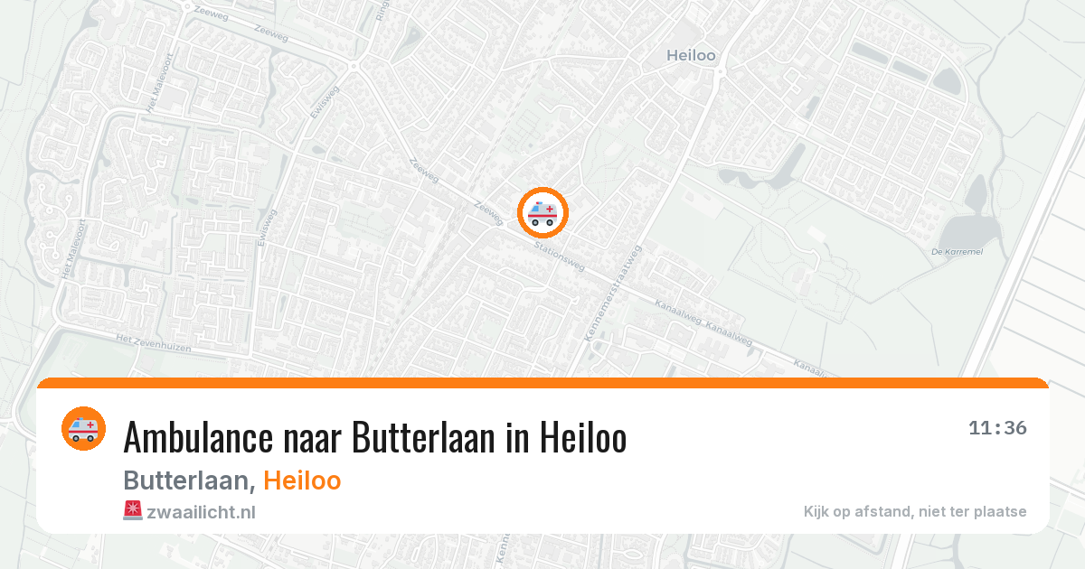 Ambulance naar Butterlaan in Heiloo — 4 aug 2026