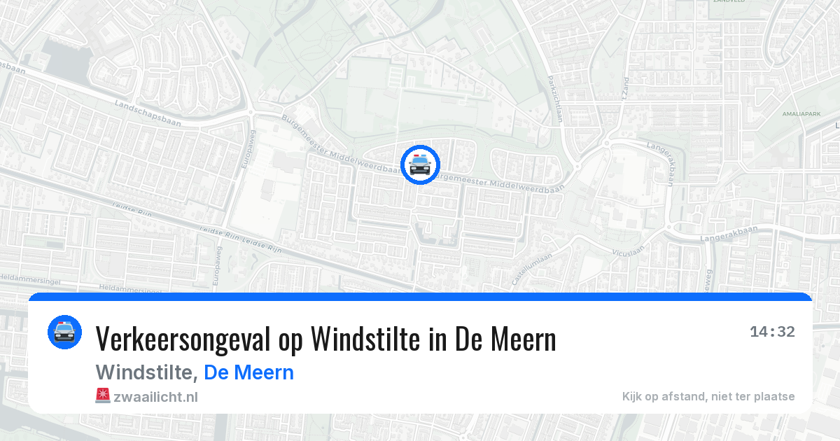 Verkeersongeval op Windstilte in De Meern — 30 jun 2026