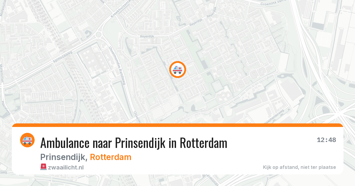 Ambulance naar Prinsendijk in Rotterdam — 18 jun 2026
