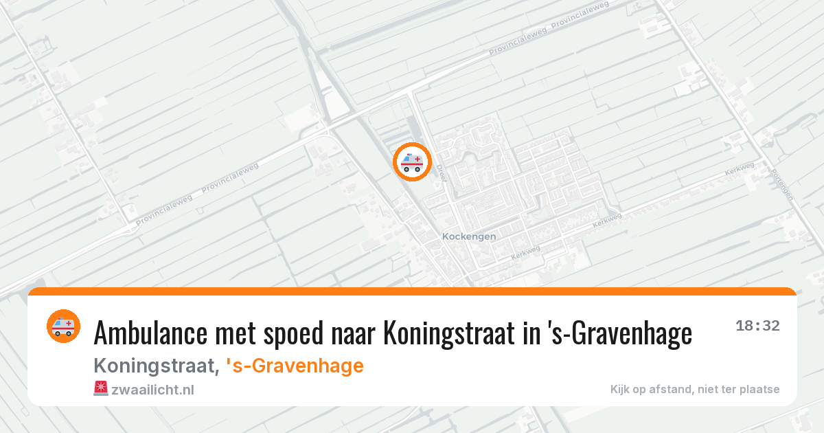 Ambulance met spoed naar Koningstraat in 's-Gravenhage — 9 feb 2026