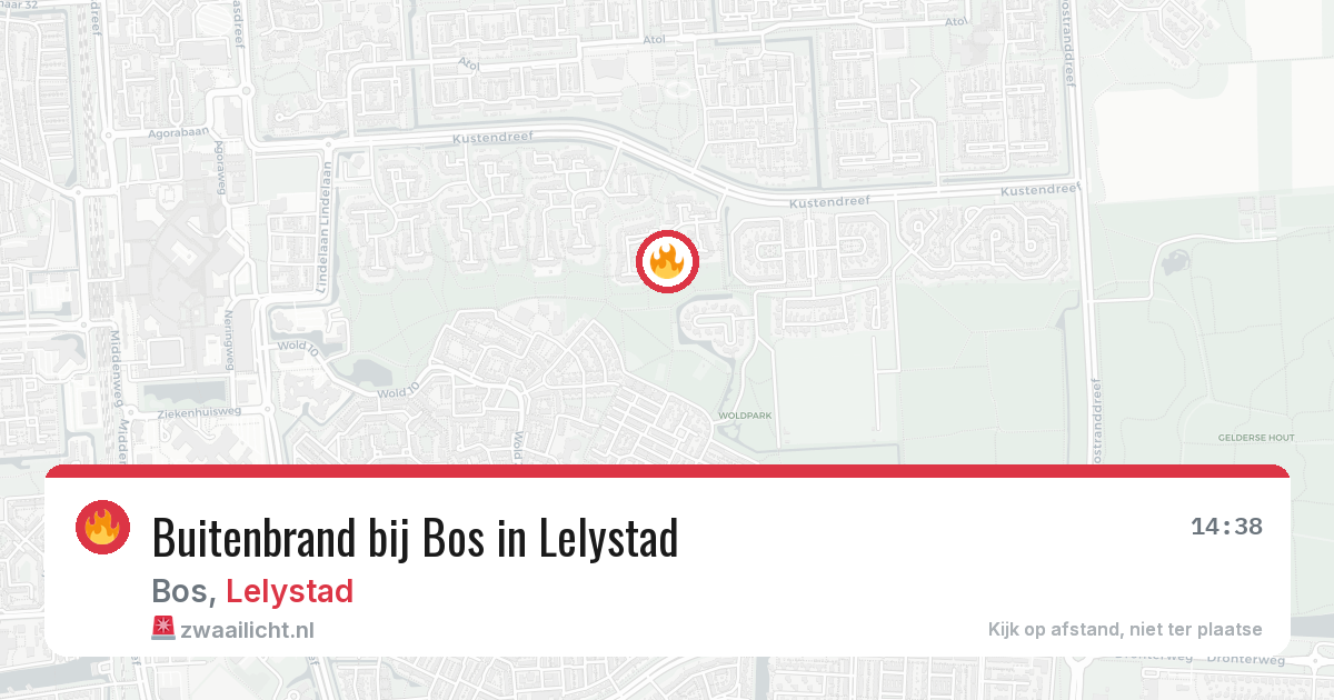 Buitenbrand bij Bos in Lelystad — 31 jan 2026