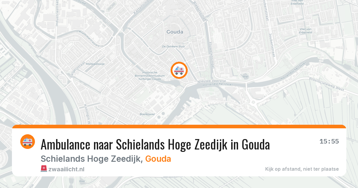 Ambulance naar Schielands Hoge Zeedijk in Gouda — 18 mei 2026