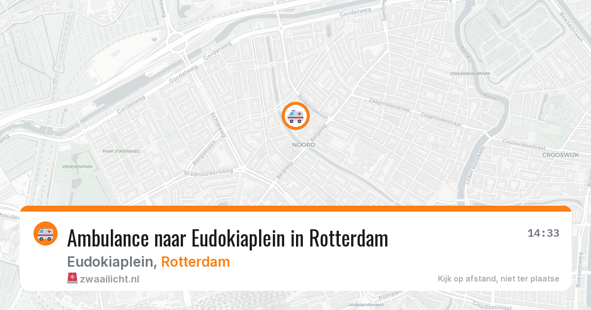 Ambulance naar Eudokiaplein in Rotterdam — 5 aug 2026