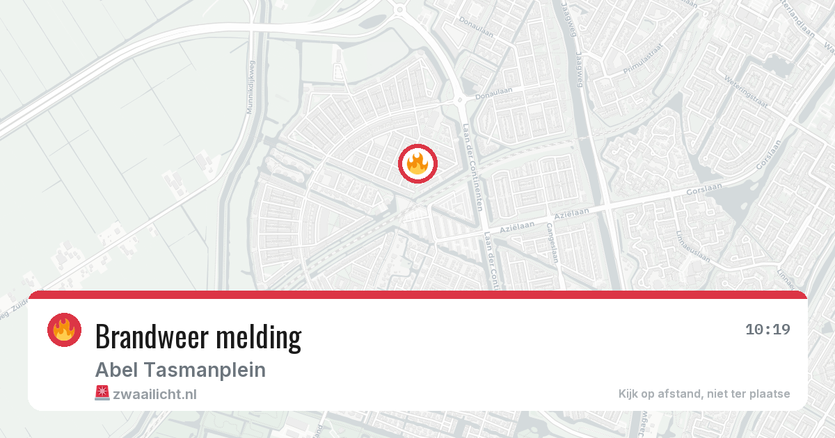 Brandweer melding — 29 jul 2026