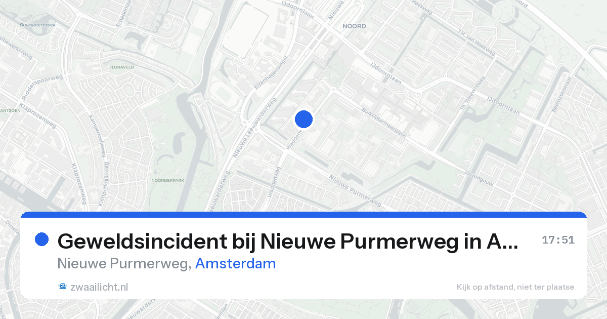 Geweldsincident bij Nieuwe Purmerweg in Amsterdam — 22 aug 2026