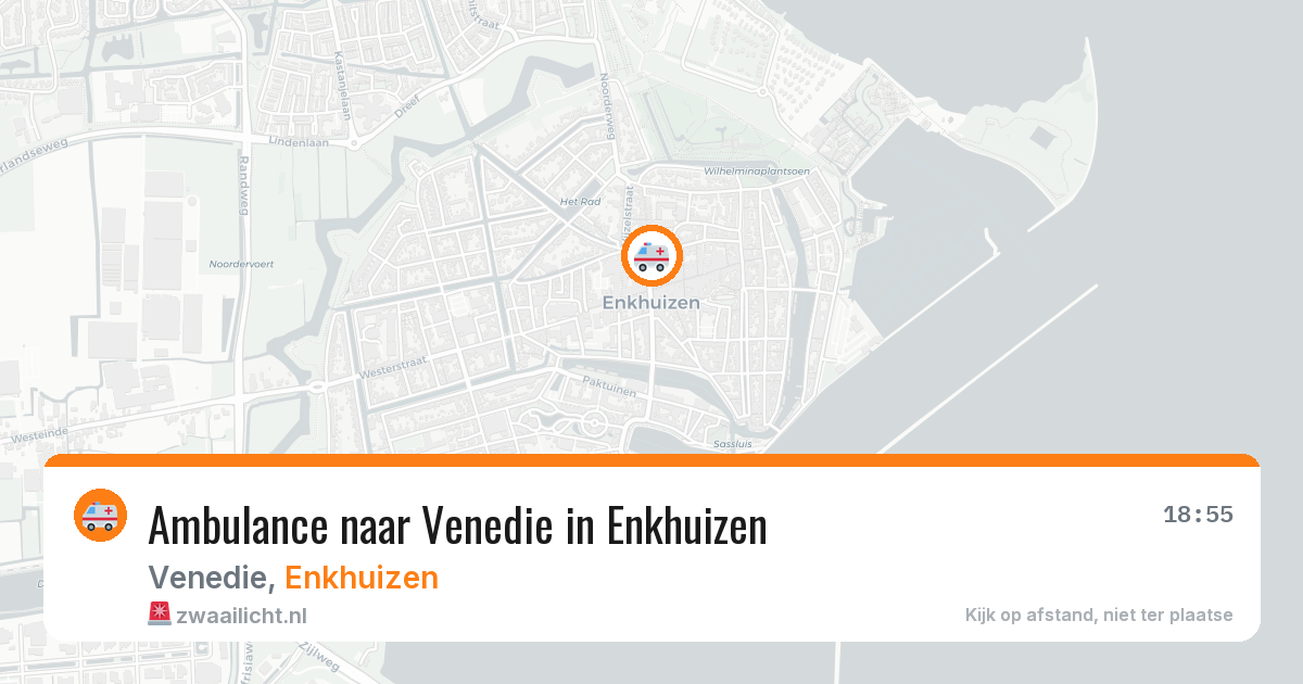 Ambulance naar Venedie in Enkhuizen — 13 aug 2026